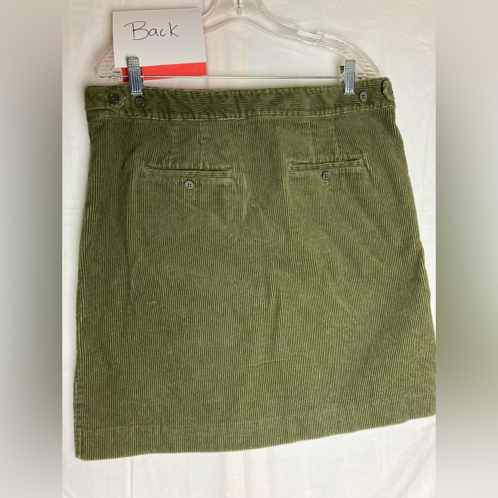 Talbots Green Corduroy Pencil Skirt - Picture 4 of 8